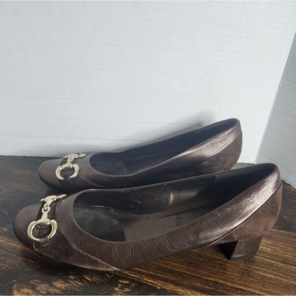 Vaneli Women's Cicero Leather And Suede Pump Shoes Snaffle bit  12M - Picture 5 of 10